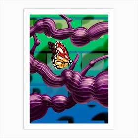 Digital Nature (Butterfly) Art Print
