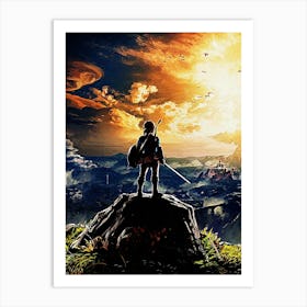 Link Legend Of Zelda 1 Art Print