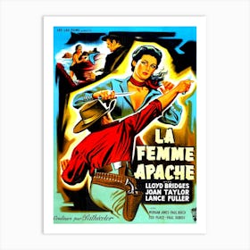 Apache Woman, Western Movie Poster Art Print