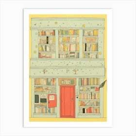 Thessaloniki, Greece The Book Nook Pastel Colours 4 Art Print