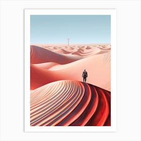 Dune Fan Art Pink Art Print