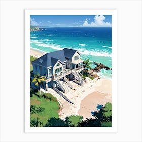 House On The Beach 3 Art Print