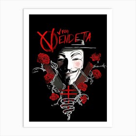 V For Vendetta movie 1 Art Print