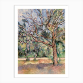 Trees And Road, Paul Cézanne Art Print