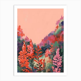 Boho Wildflower Painting Lupine 3 Art Print