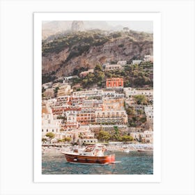 View of Positano Clift Art Print