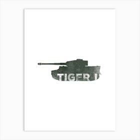 Tiger One Tank Art Print