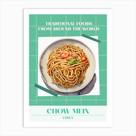 Chow Mein China 4 Foods Of The World Art Print