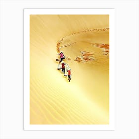 Sand Dunes In Vietnam Art Print