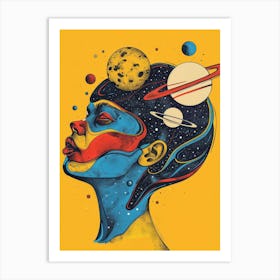 Cosmonaut Canvas Print Art Print