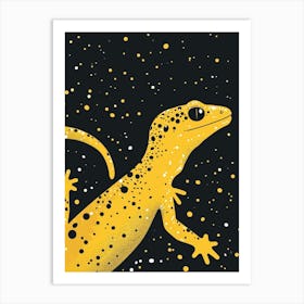 Yellow Gecko 1 Art Print