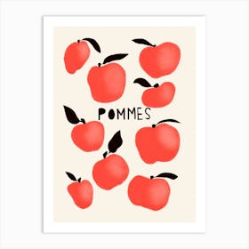 Pommes Cream Art Print