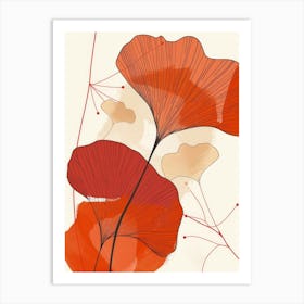 Ginkgo Leaves 19 Art Print