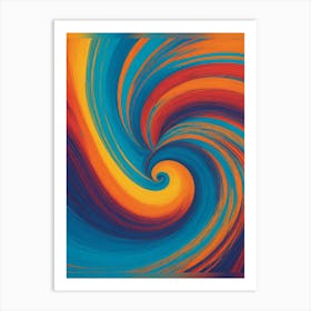 Abstract Swirl Painting 1 Art Print