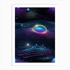 Abstract Space Background 4 Art Print