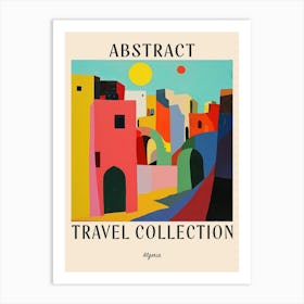 Abstract Travel Collection Poster Algeria 7 Art Print