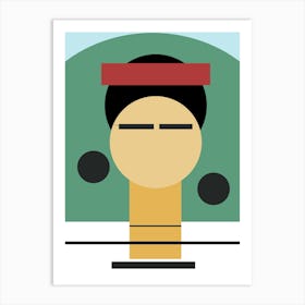 frida geometric Art Print