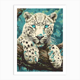 Snow Leopard 1 Art Print