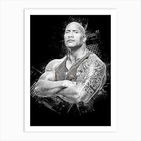 Dwayne Johnson 1 Art Print