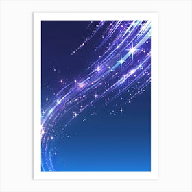 Abstract Starry Sky Background Art Print