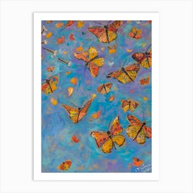 Monarch Butterfly Artwork Migration Art Print