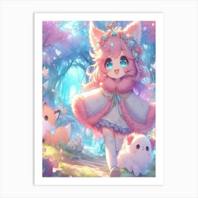 Cute Fox Art Print