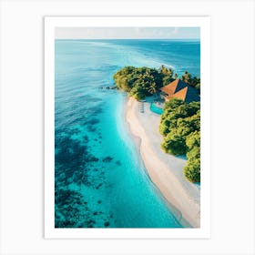 Island Resort In The Maldives Art Print