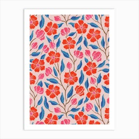 Floral Pattern 1 Art Print