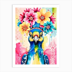 Colorful Parrot Art Print