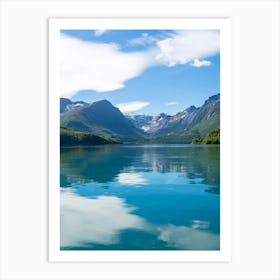 Lake In Alaska Art Print
