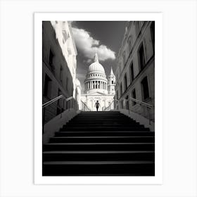 Valletta, Malta, Black And White Photography 1 Art Print