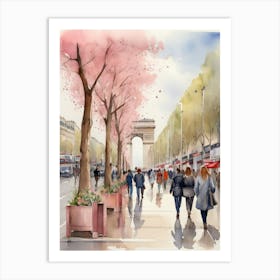 Paris Arc De Triomphe 2 Art Print