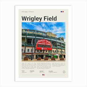 Baseball - Chicaco Cubs - Wrigley Field Art Print