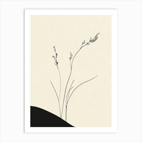 Solitary Grasses Art Print