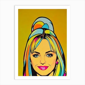 Anna Faris Colourful Pop Movies Art Movies Art Print