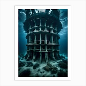 Undersea Structure-Reimagined Art Print