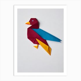 Duck 3 Origami Bird Art Print