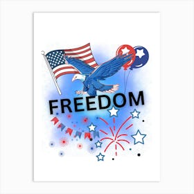 Freedom Eagle Art Print