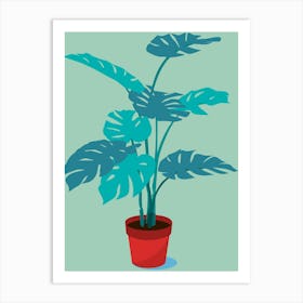 Monstera Plant Art Print