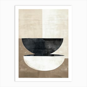 Flowing Forms Minimalist Style Art Print