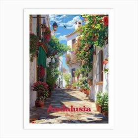 Andalusia Spain Street Travel Art Art Print