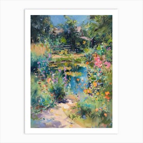  Floral Garden Fairy Pond 5 Art Print