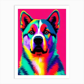 Alaskan Malamute Andy Warhol Style Dog Poster