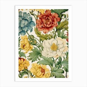 Floral Wallpaper Pattern 20 Art Print