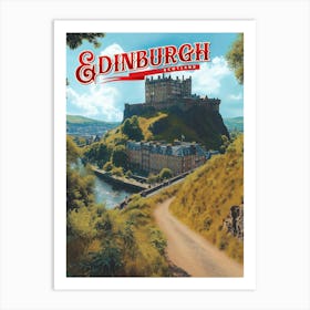 Edinburgh: A Misty Scottish Romance Art Print