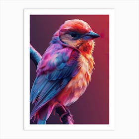 Colorful Bird 15 Art Print