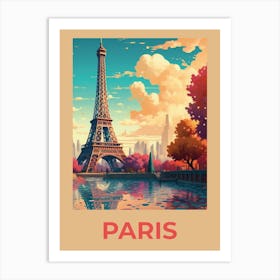 Paris,Old art print.. Art Print