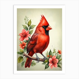 Cardinal Bird 1 Art Print