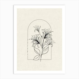 Honeysuckle Flower Art Print