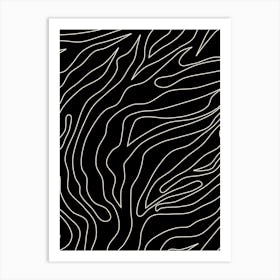 Minimal Abstract Black Art Print